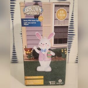 Gemmy Airblown Inflatable Easter Bunny 4ft